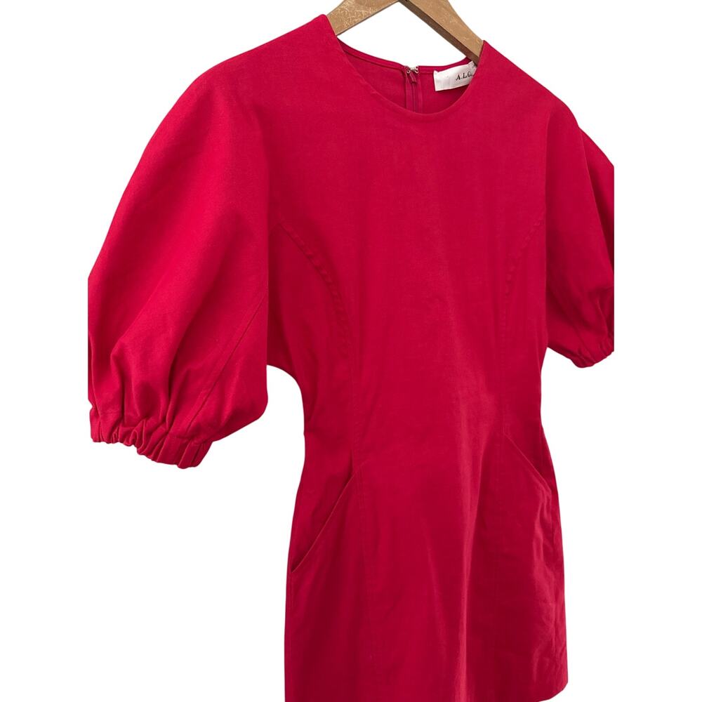 A,L.C Valenti Mini Puff Sleeve Dress in Fluro Size 0 - Picture 11 of 11